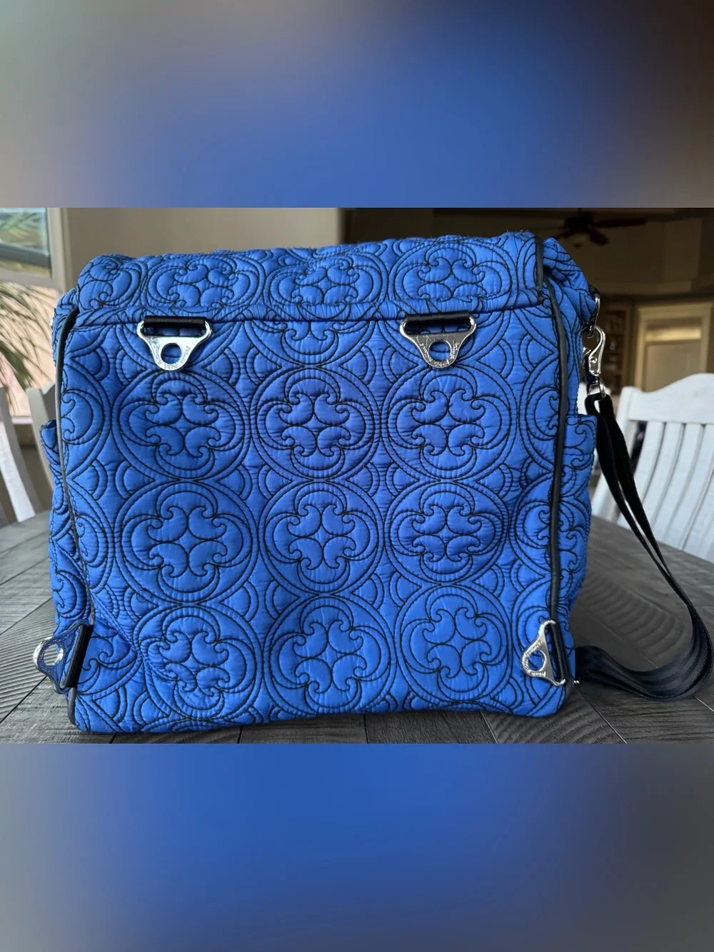 Petunia Pickle Bottom Westminster Quilted Crossbody Bag Shoulder Bag Diaper Bag